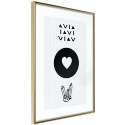 Arkiio Affisch Heart and Crystals [Poster] 20x30 Poster